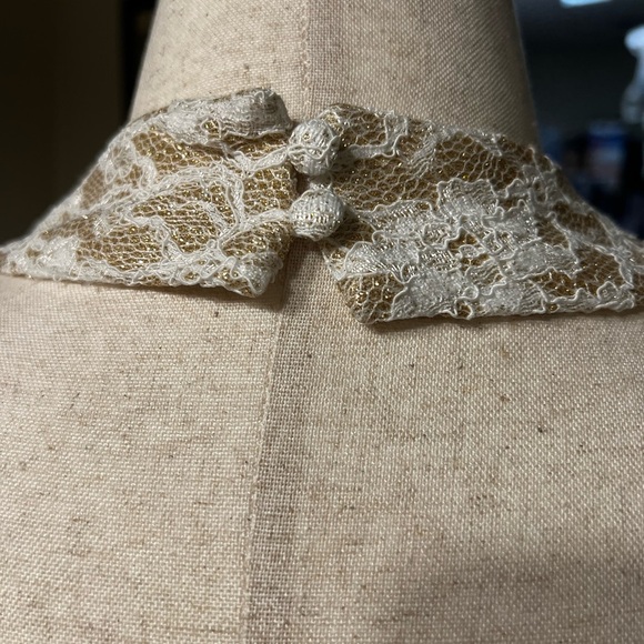 NWT D. ARK Cream Lace Halter Mini Dress Size L - Picture 8 of 12